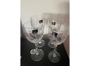 Royal Doulton crystal wine  glasses -never used