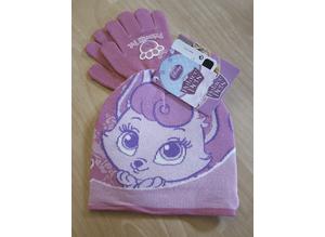 Disney Palace Pets Pink Kitty Cat Blondie Winter Hat & Gloves Accessory Set - NEW!