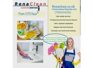 Renaclean.co.uk - domestic and commercial cleaning service from £13 per hour