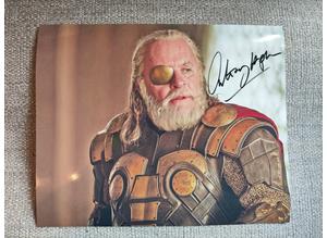 Genuine, Signed/Autographed 10"x8" Photo, Anthony Hopkins (Odin, Thor) Plus COA