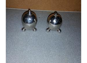 Mappin & Webbs princess triple silver plated salt & pepper pots