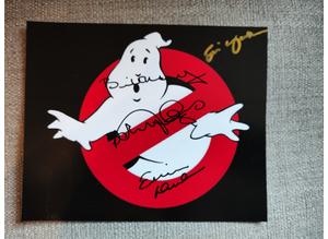 Signed Photo, 9.5"x8", 4 Signatures, Murray, Weaver, Aykroyd (Ghostbusters) +COA