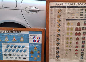 Large WW2 Military Insignia Posters X 2