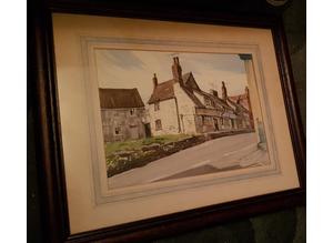 Artist watercolour By E Baker 1974 - Collection Chatham