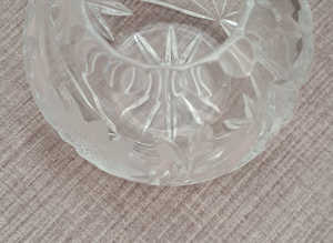 Cut glass posey vase