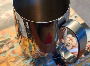 Vintage stainless steel tankard