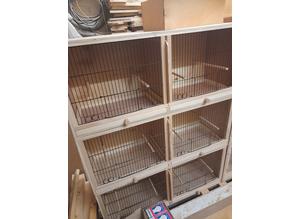 Canary and budgie breeding cages