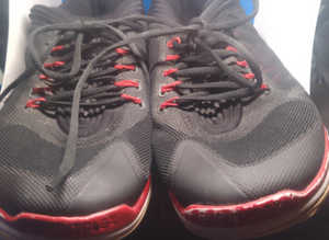 Nike Air Jordan Flight Flex Trainer Gym Sneakers - Size 10 - Black/White/Red