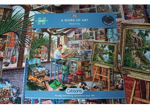 A Work of Art 1000 Piece Jigsaw Puzzle by Steve Crisp. Can be posted