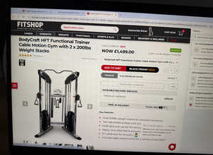 iI am selling bodycraft hft functional trainer cable motion gym with 2 x 200 lbs weight stack gym equipment