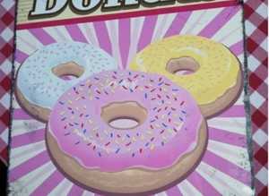American Diner (Cafe-Kitchen) Donuts Retro Metal Sign (Free Postage)