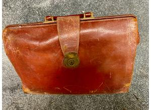 Leather Doctors Bag 1950's .