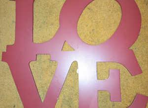 Large Love Art Wall Hanging Wood Decoration
