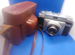 Vintage Camera - Ilford Sportsman 35mm Camera in Original Brown Leather