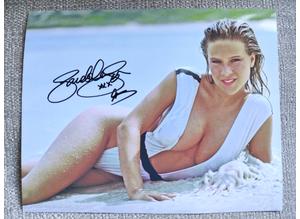 Genuine, Signed/Autographed, 10"x8", Photo by/of Samantha Fox (Singer) Plus COA