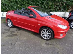 Peugeot 206, 2006 (06) Red Coupe, Manual Petrol, 88,500 miles