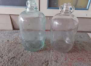 glass bottles