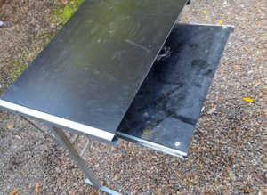 Small Glass Topped Computer Desk