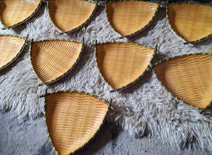 Oriental Melamineware Plates X 9