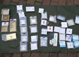 Job Lot Electrical Sockets Most New & Metal