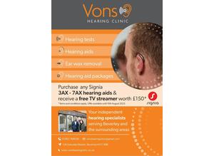 Vons Hearing Clinic, here to serve all your Hearing needs