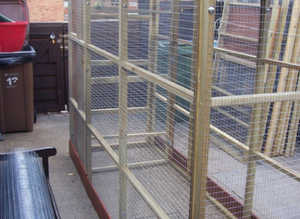 CATIO CATTERY AVIARY 6' X 6' X 6'  2"X 2" FRAME TANALISED GALVERNISED 1"X1" or 1/2"X1/2" NET