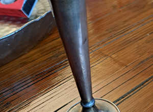 Silver bud vase