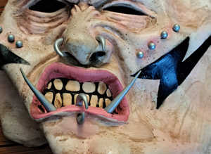 Scary rubber mask