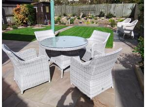 rattan table and chairs