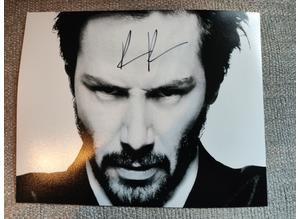 Genuine, Signed, 8"x10" Photo, Keanu Reeves (Actor, Matrix, John Wick ) + COA