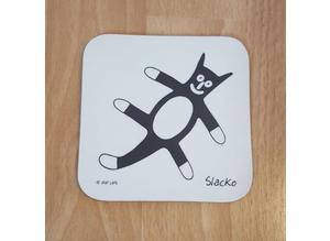 Slacko Flat Cats coaster / drinks mat