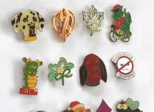 13 Pin Badges Various
