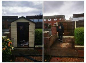 Garden Shed dismantling/ demolition and waste removal service. Stockport/Manchester/Tameside