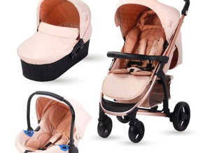 My Babiie MB200+ Pushchair - Rose Gold & Blush