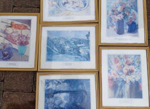 6 Various Modern Prints In Matching Frames