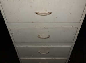 Vintage White 4 Draw Chest Of Draws