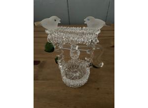 Vintage glass Wishing Well ornament