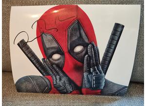 Genuine, Signed/Autograph, 10"x8", Photo by/of Ryan Reynolds (Deadpool") + COA