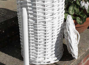 Rattan Wicker Toilet Roll Holder Dispenser Container