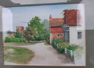 Frank Clarke Original Watercolour Rotherwick Hampshire