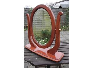 Oval Mirror On a Swivel Stand