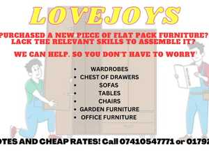 FLAT PACK FURNITURE ASSEMBLE