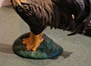 Metal chicken door stop