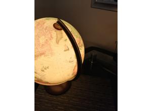 World globe lamp