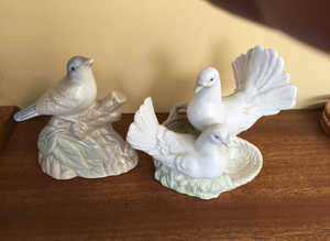 Vintage Miquel Requena bird ornaments