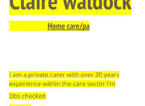 Home care/pa