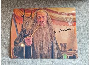 Genuine, Signed 8"x10" Photo, Sir Ian Mckellen (Gandalf, Lord of the Rings) + COA