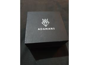 Adamans silver diamond watch
