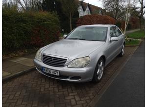 Mercedes S Class, 2006 (06) Silver Saloon, Automatic Diesel, 213,497 miles