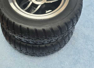 Pair of 8x2.5 Wheels and Tyres for Mobility Scooter